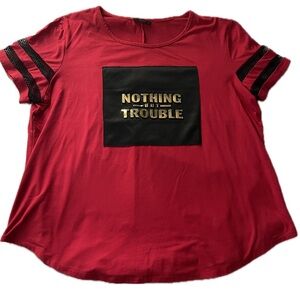 Red Plus Size Tshirt